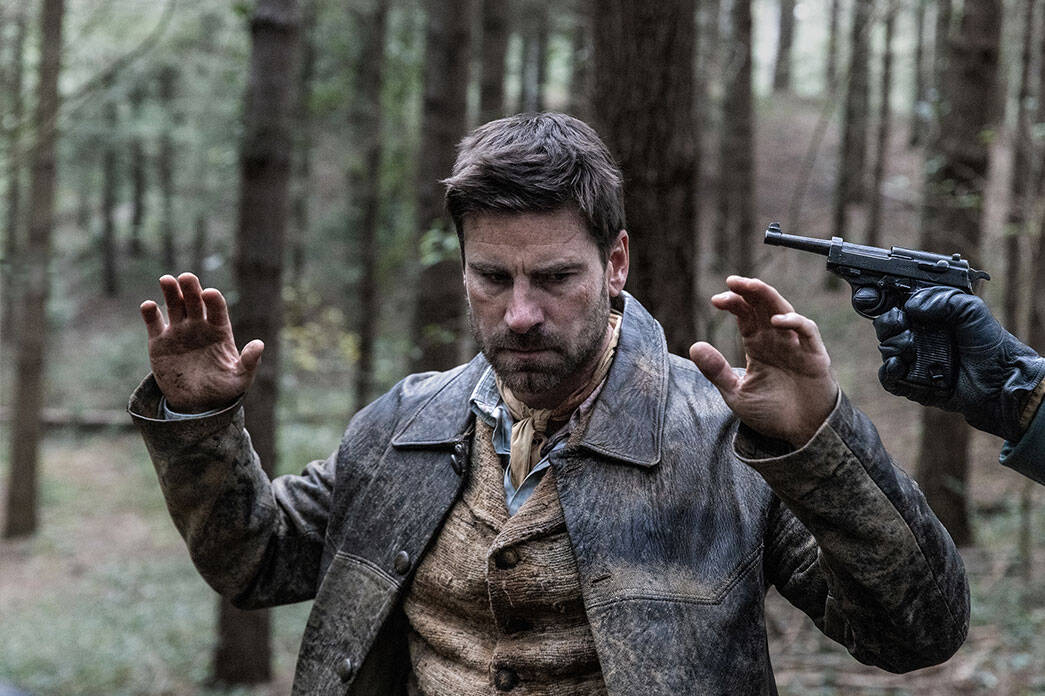 Film Still FRONTIER: Man at gunpoint