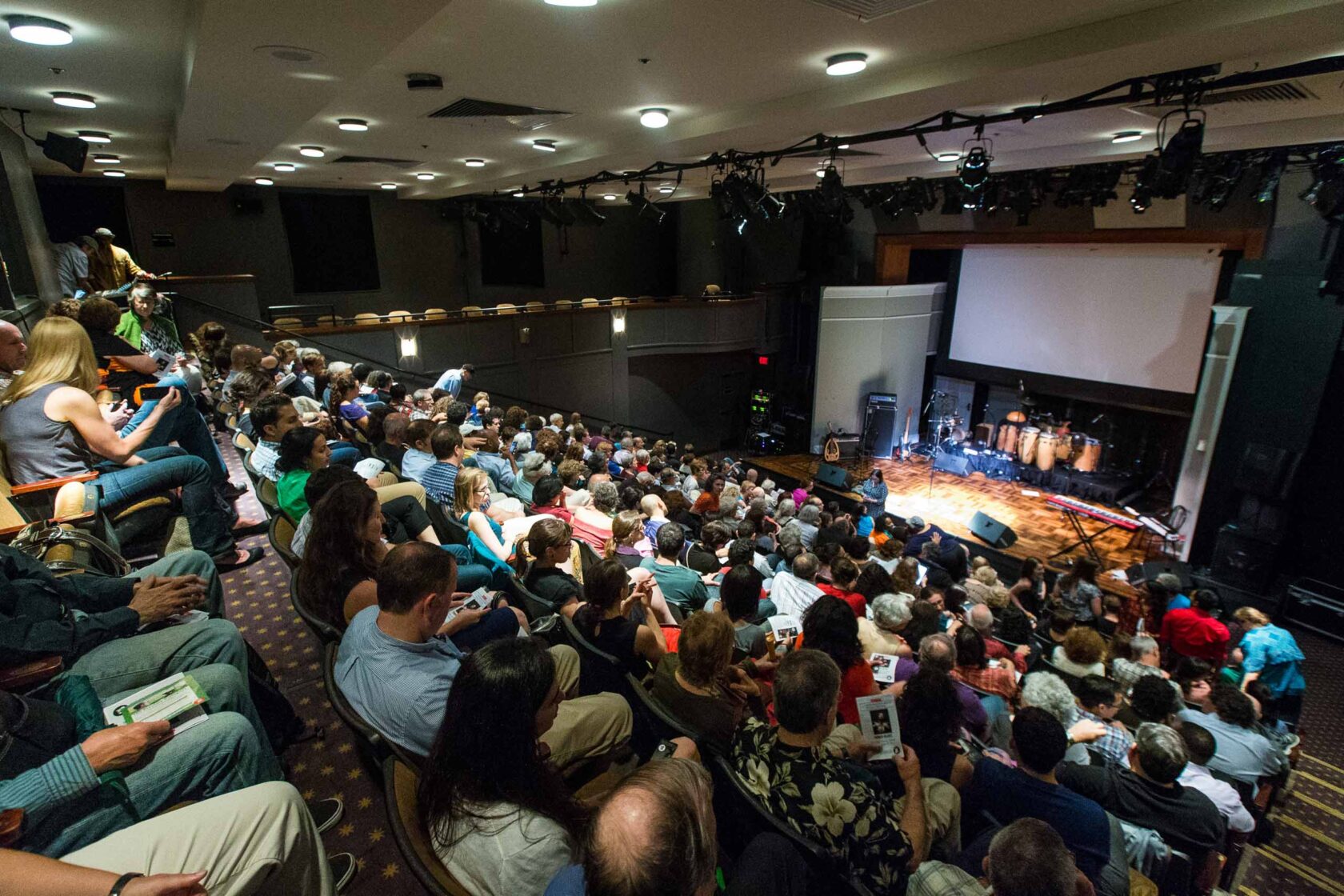 full theater during production.