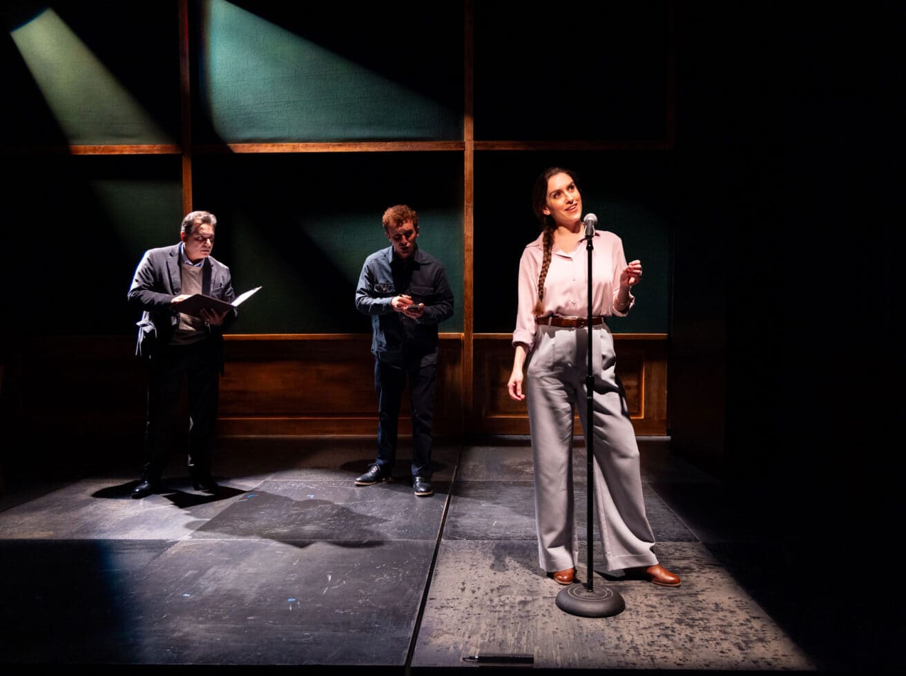 Image of actors performing in "This Much I Know" by Jonathan Spector