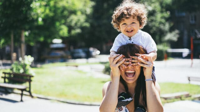 Parent and Child playing