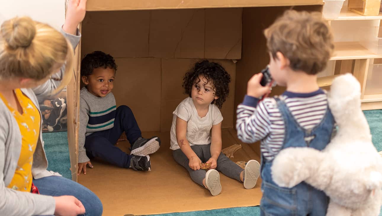 Preschool classroom at play