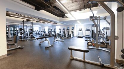 fitness center.