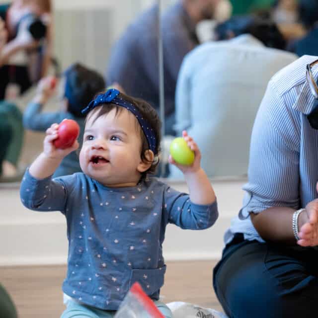 toddler playing.