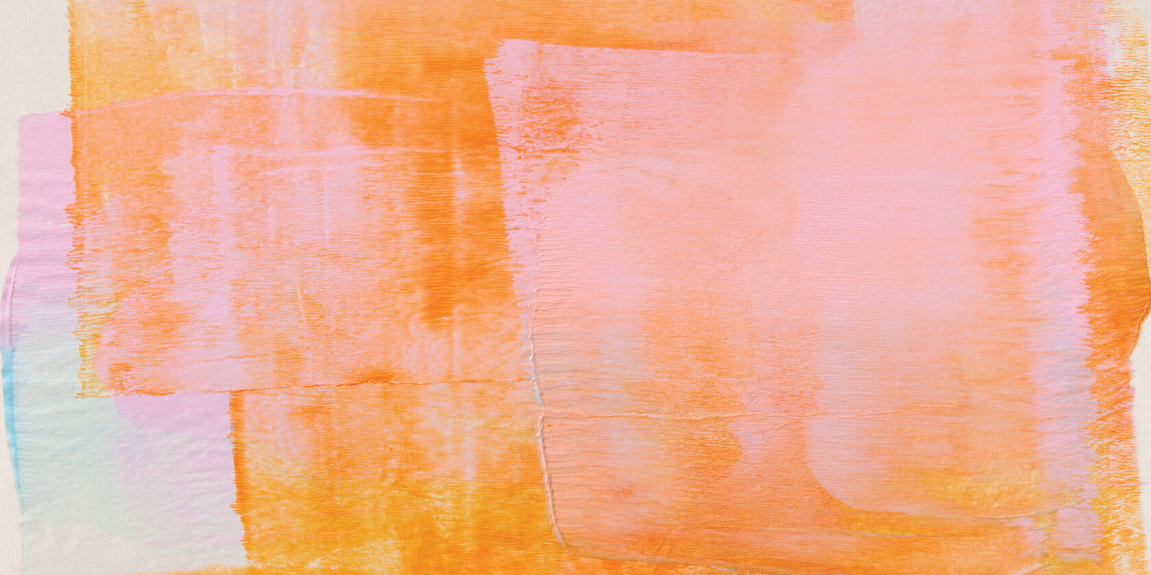 Abstract painted background in orange and pink